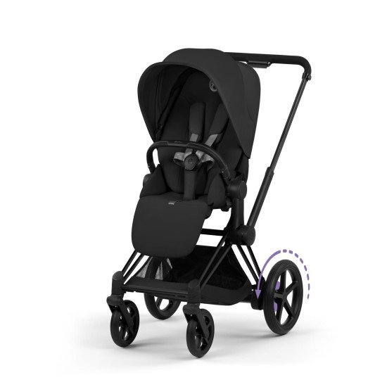 Коляска універсальна 2 в 1 Cybex ePriam Style BLK Sepia Black