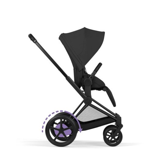 Коляска універсальна 2 в 1 Cybex ePriam Style BLK Sepia Black