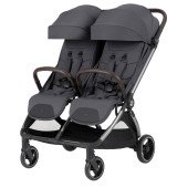 Коляска прогулянкова для двійні CARRELLO Link CRL-6533 Cliff Grey