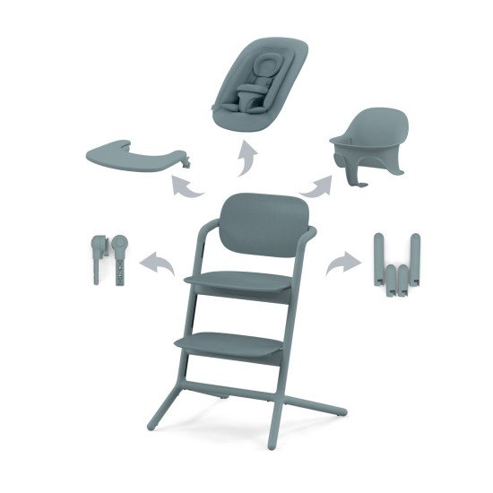 Стульчик для кормления 4 в 1 Cybex Lemo Stone Blue Стульчик для кормления 4 в 1 Cybex Lemo Stone Blue