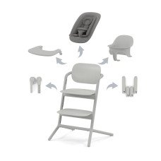 Стільчик для годування 4 в 1 Cybex Lemo Suede Grey