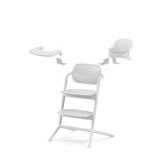Стільчик для годування  3 в 1 Cybex Lemo All White