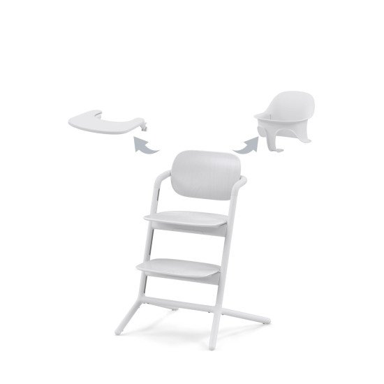 Стільчик для годування  3 в 1 Cybex Lemo All White