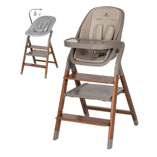 Стільчик для годування 4 в 1 Carrello Ergo CRL-16701 Shadow Beige Стільчик для годування 4 в 1 Carrello Ergo CRL-16701 Shadow Beige